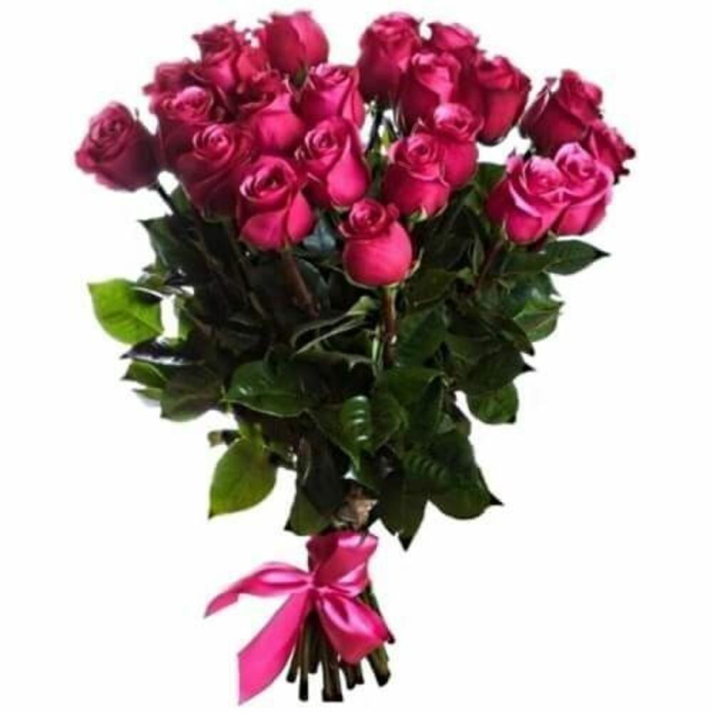 15 розовых роз
