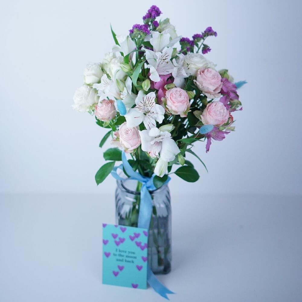 Букет + Ваза + Открытка