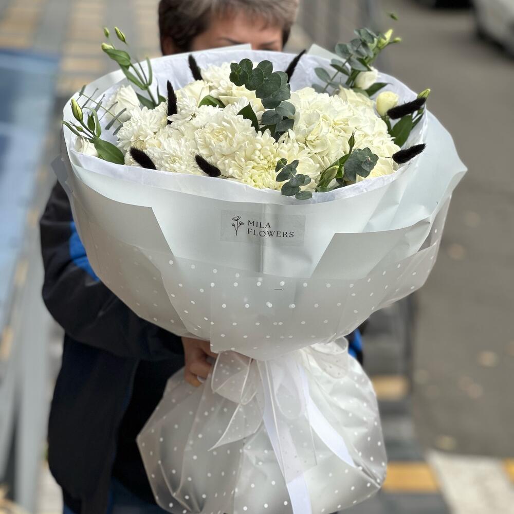 Моно букет Белоснежка